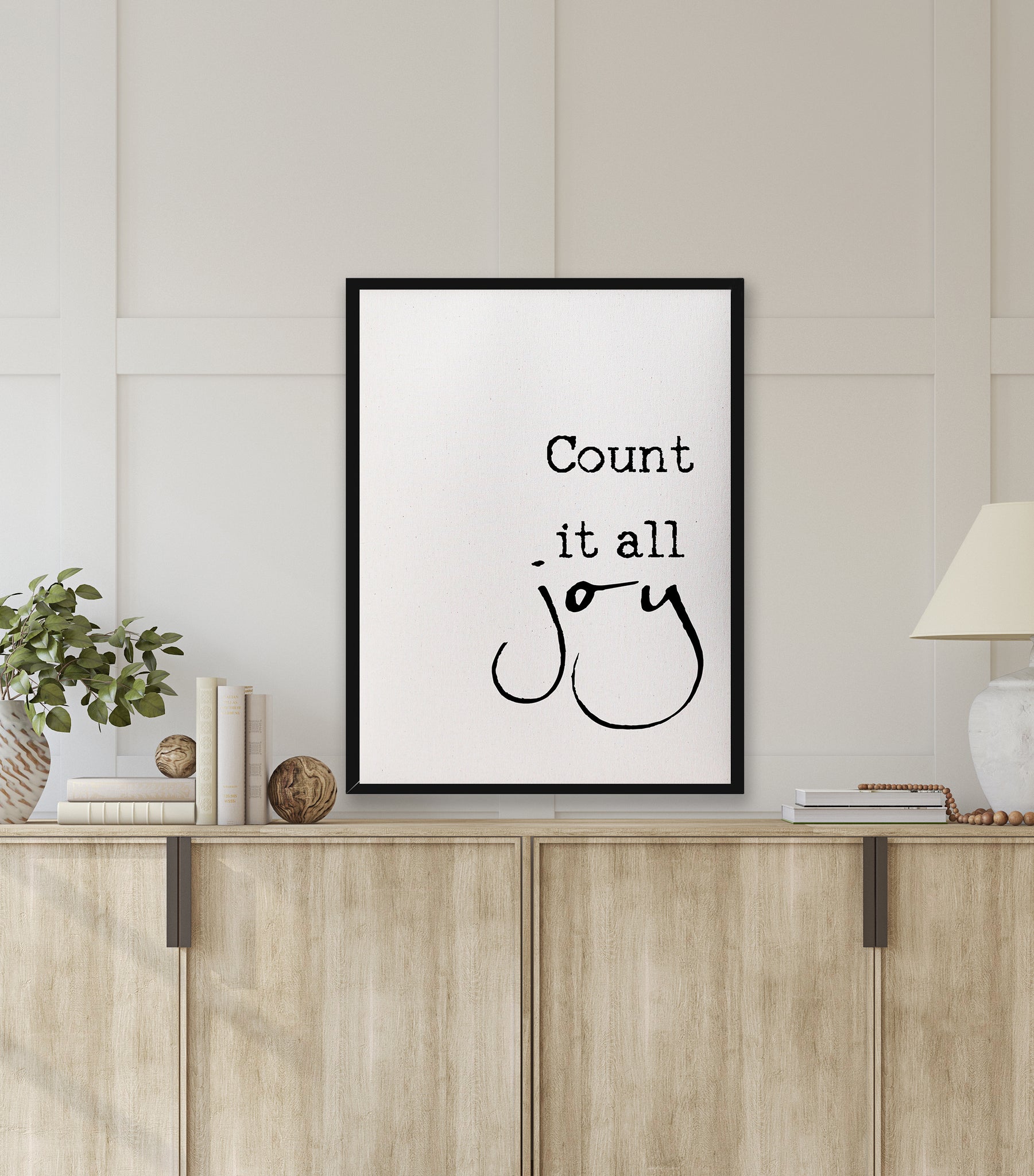 Count it all joy/art print/home decor/wall art/canvas art print