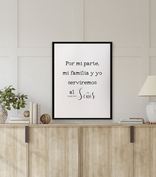 As for me and my house/joshua 24:15/art print/canvas print/wall art