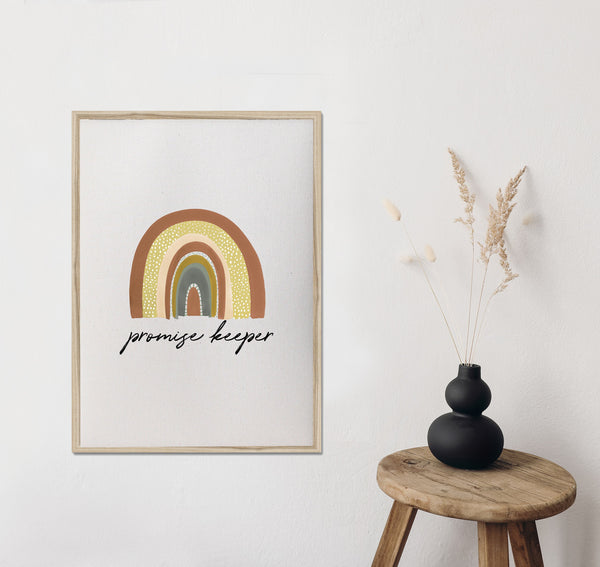 Rainbow print/promise keeper/rainbow baby/canvas art print/wall art/canvas print/wall decor